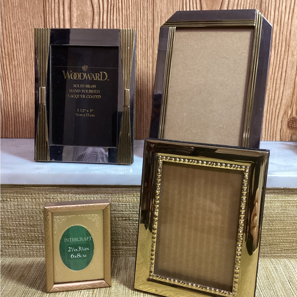 Gold Photo Frame Collection - Polished Brass Finish,Gold and Silver